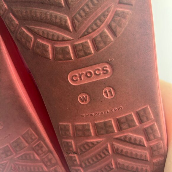 Crocs pink platform floral sandal flip flop comfort 11 - Picture 5 of 7